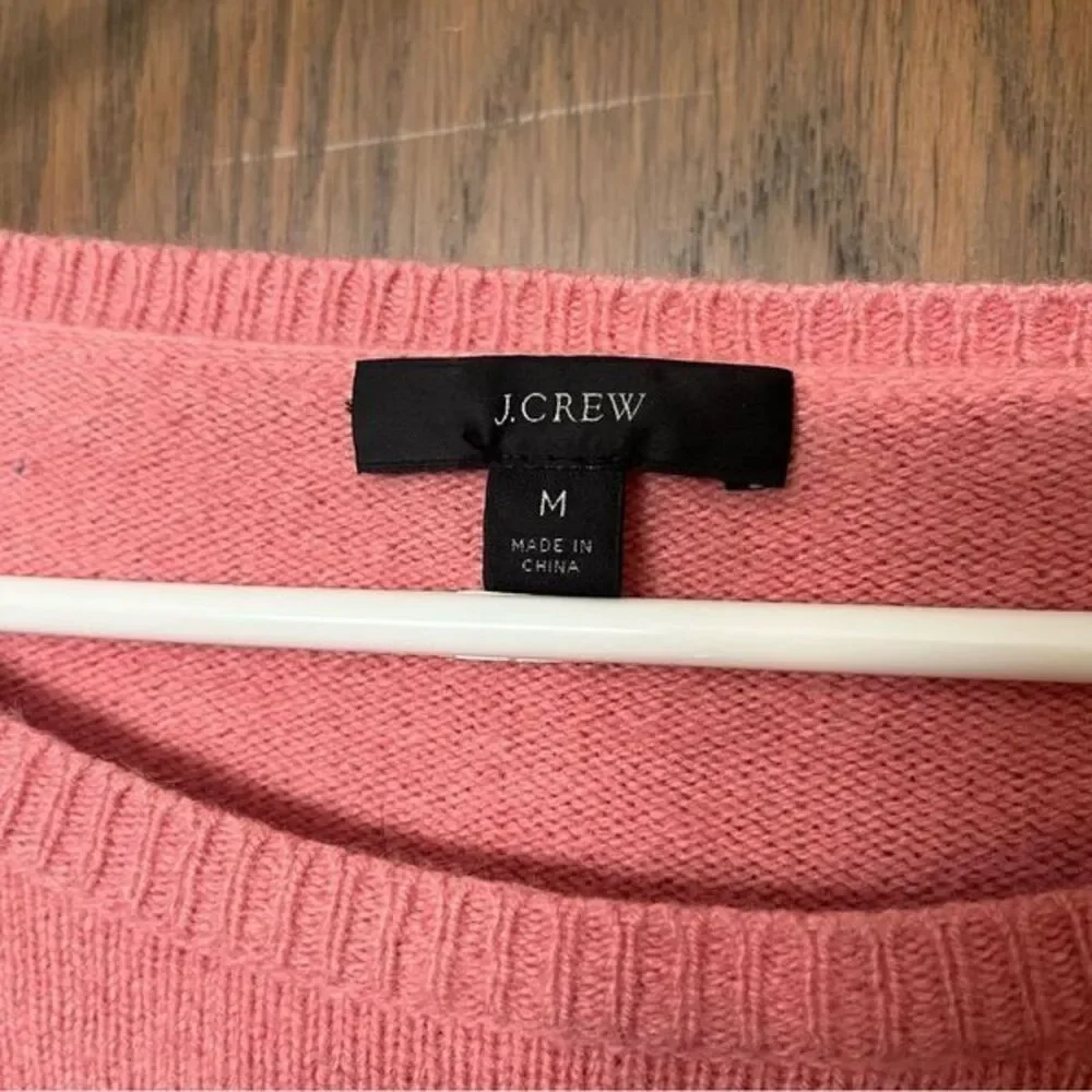 J. Crew Pink Crew Neck Sweater